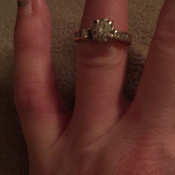 Diamond wrap for a solitaire ring. Size 4.  14k. - Picture 3 of 5